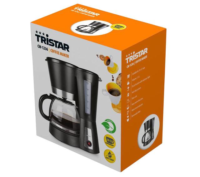 Tristar Koffiezetapparaat 1,2L Zwart met Warmhoudfunctie - 4