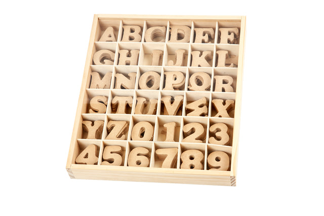 Letters en Cijfers MDF 4cm, set van 288 stuks