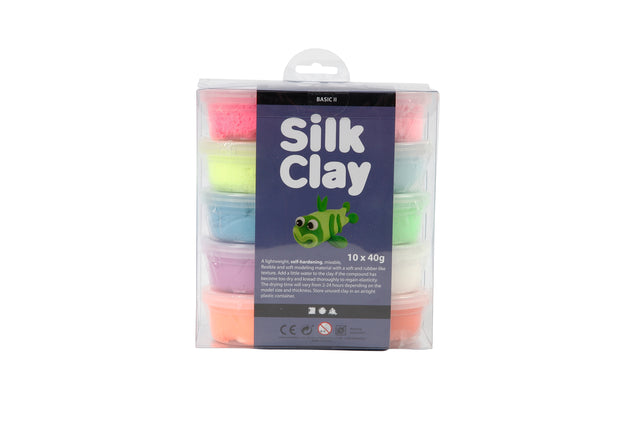 Silk Clay Basic 10x40 gram in 10 neonkleuren - 3