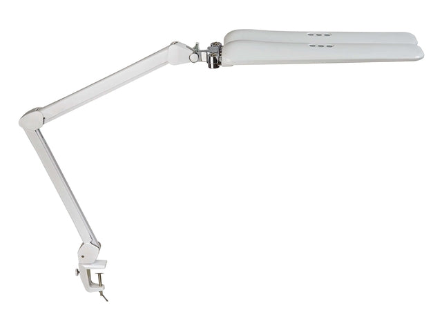 Werkpleklamp MAUL Craft Duo LED met Tafelklem Wit