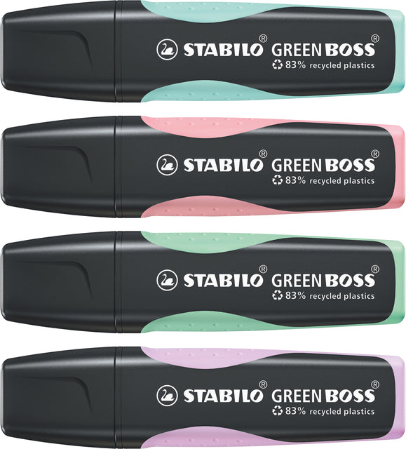 Stabilo Green Boss Pastel Set 4 Stuks - 2