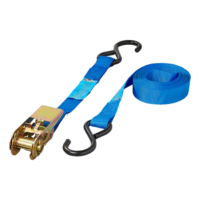 SPANBAND PROPLUS 5m 25mm met ratel en 2 haken (blauw)