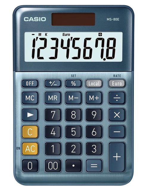 Casio MS-80E Compacte Zonne-energie Rechener