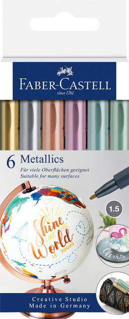 Faber-Castell Metallic Viltstift Assorti