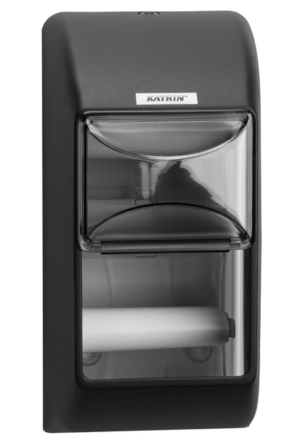 Katrin toiletpapierdispenser 2 rollen zwart - 2