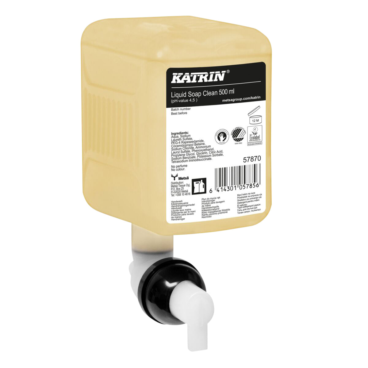 Katrin Clean 500 ml vloeibare handzeep voor hygiëne en huidvriendelijkheid