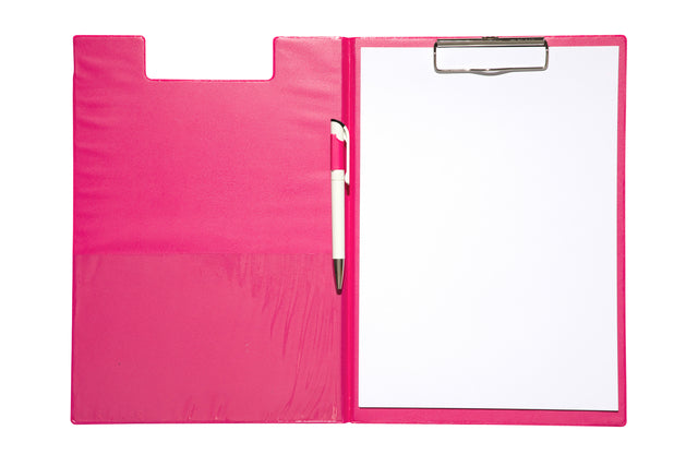 Klembordmap MAUL A4 staand + penlus, neon roze - 3