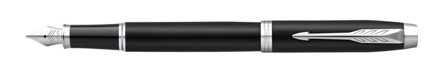 Parker IM CT mat zwart met verchroomde details en betrouwbare penpunt - 3
