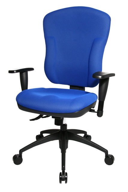 Bureaustoel Topstar Wellpoint 30 blauw met hoge rugleuning - 2