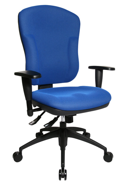 Bureaustoel Topstar Wellpoint 30 blauw met hoge rugleuning - 3