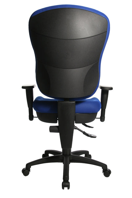 Bureaustoel Topstar Wellpoint 30 blauw met hoge rugleuning - 5