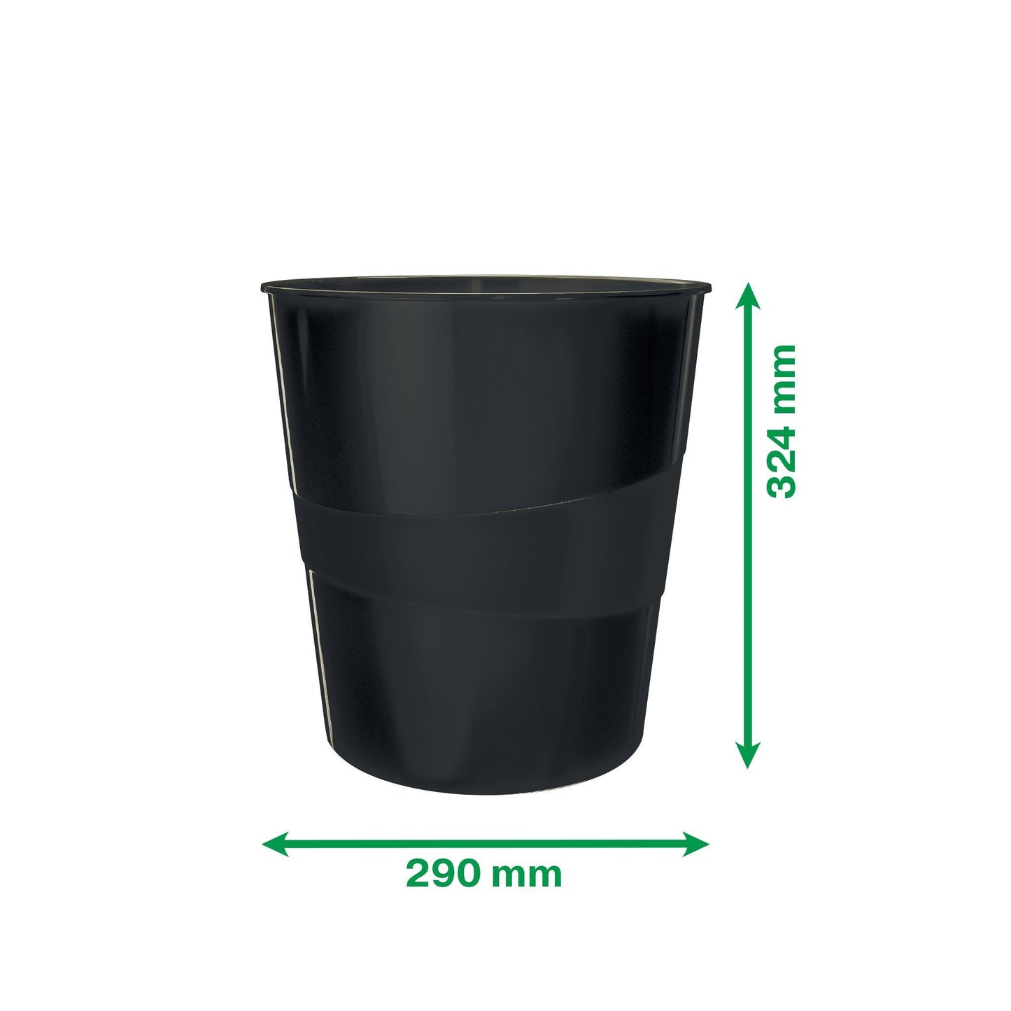 Leitz Recycle Range 15L Zwart, Gerecycled Plastic - 3
