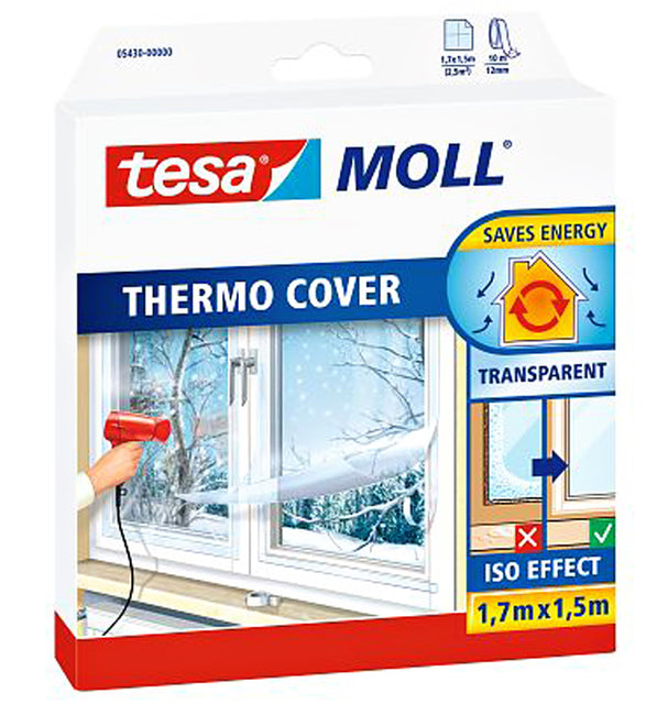 Tesamoll Ramenisolatiefolie 1.7x1.5m Transparant
