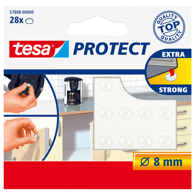 Anti-slip en Geluiddempers tesa RND 8mm, 28 stuks
