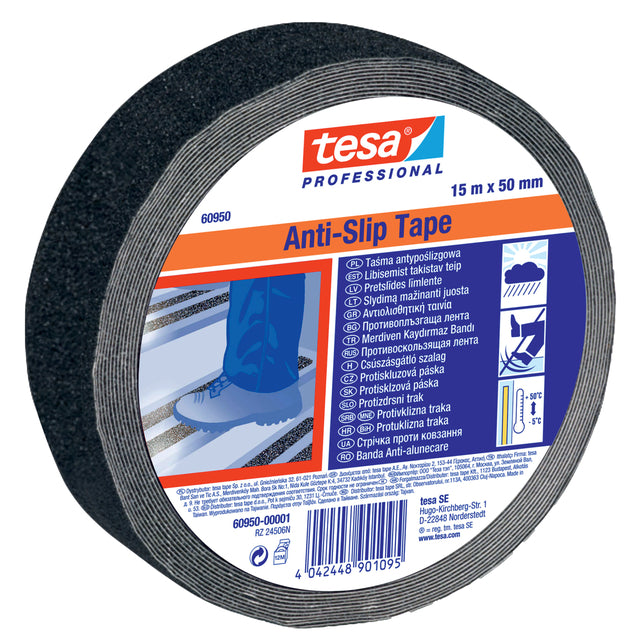 Tesa Antislip Tape 50mm x 15m Zwart