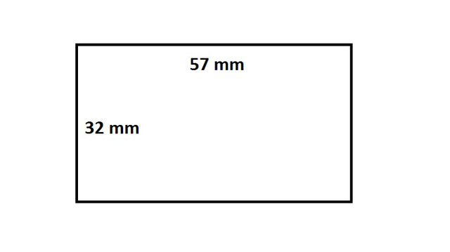 IEZZY Label 57x32mm 25mm kern, 2100 stuks, Wit, Permanent