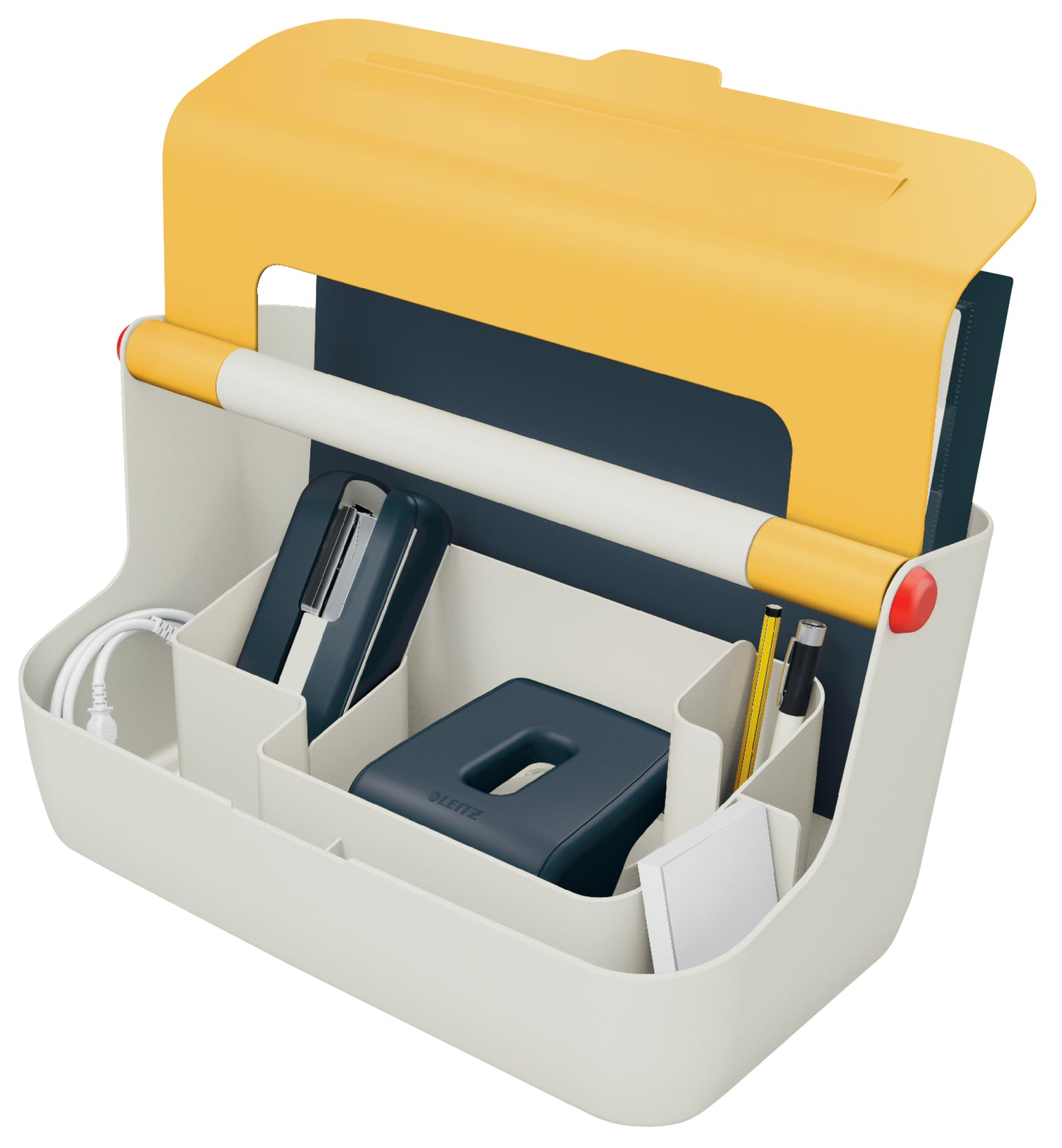 Leitz Cozy Draagbare Opbergbox Geel, 1,5 liter