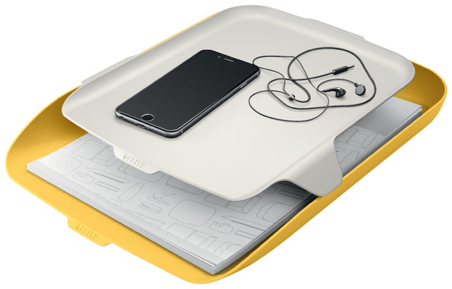 Leitz Cosy A4 Brievenbak met Desk Organizer Geel - 3