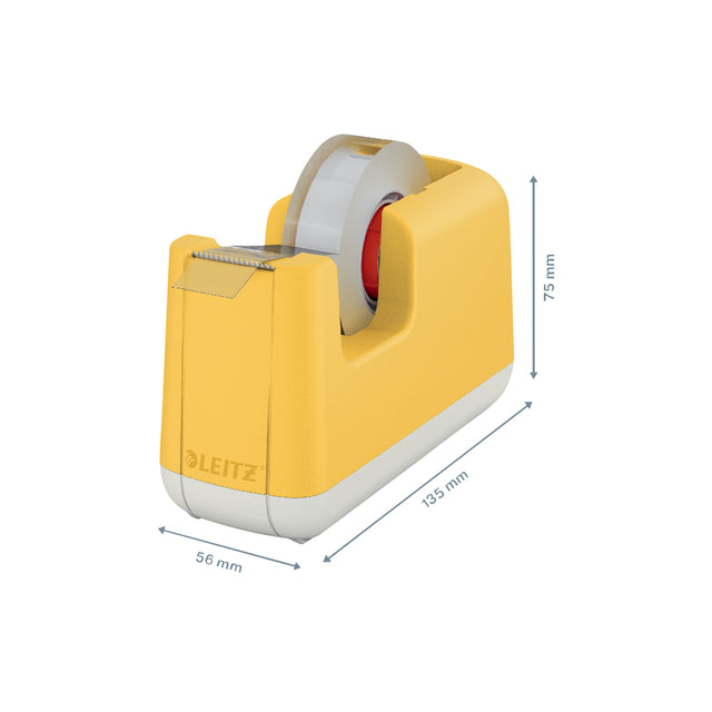 PLAKBANDHOUDER Leitz Cosy geel, inclusief plakband - 2
