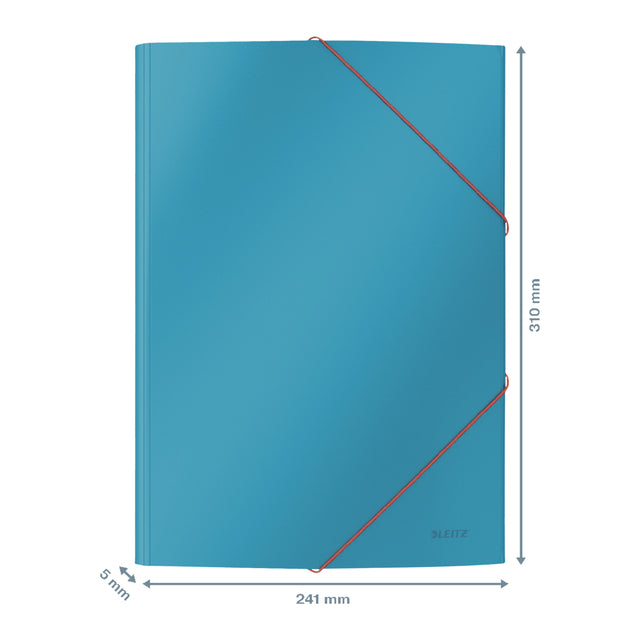 Elastomap Leitz WOW A4 3-kleps Karton Blauw, 150 Vel - 3