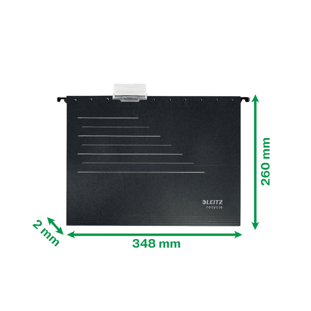 Leitz Alpha Recycle A4 V-hangmap, 15mm V-bodem, Groen - 4