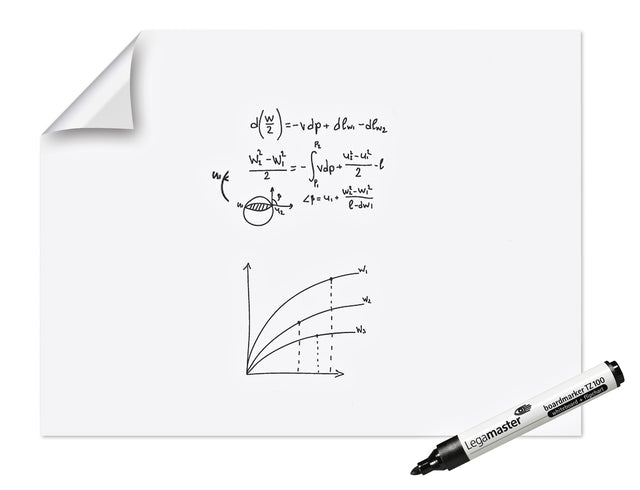 Legamaster XL Whiteboard 90x120cm statisch en herbruikbaar - 3