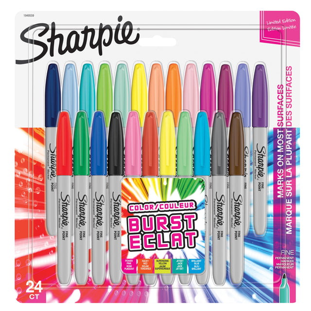 Sharpie Burst Permanent Marker Assorti 24 stuks