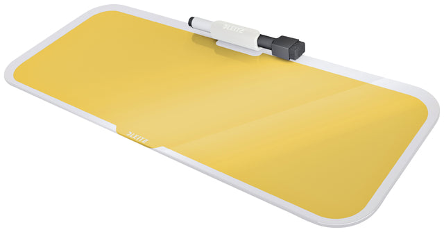Leitz Cosy Glazen Desktop Notitiebord Goudkleurig