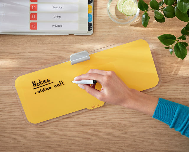 Leitz Cosy Glazen Desktop Notitiebord Goudkleurig - 2