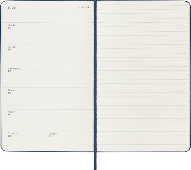 Agenda 2023/24 Moleskine Weekplanner 7 Dagen / 1 Pagina, XL 190x250 mm Zwart - 4