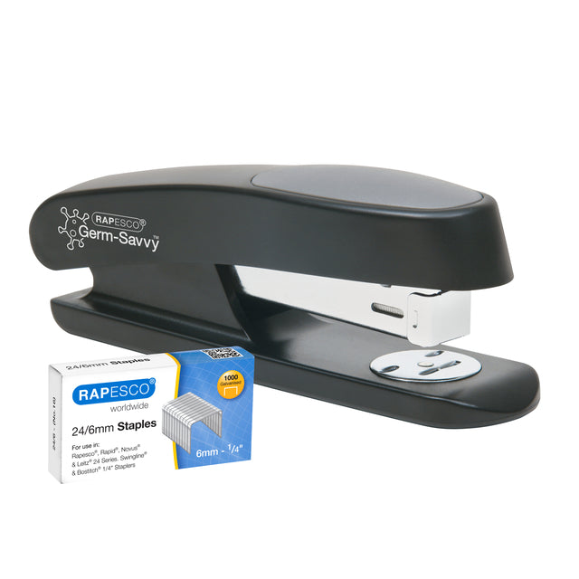 Rapesco ECO Sting Ray nietmachine 20 vel half-strip zwart - 4