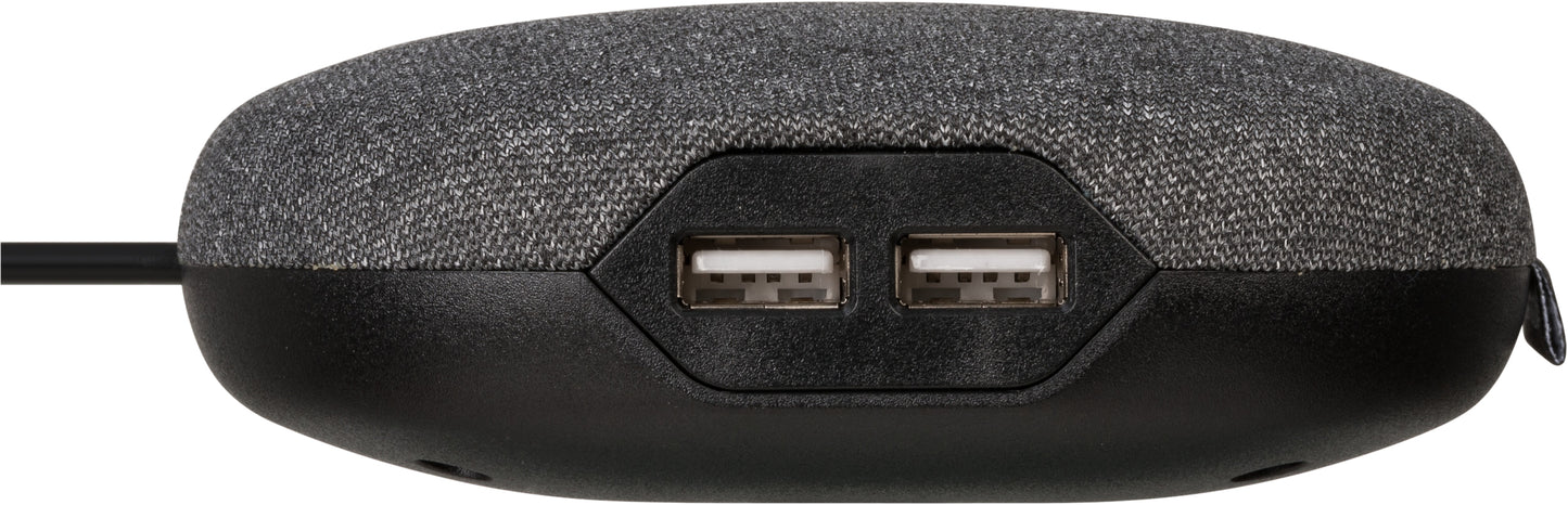 Brennenstuhl Estilo laadstation 1 Euro en 2 USB-poorten, zwart/blauw - 2