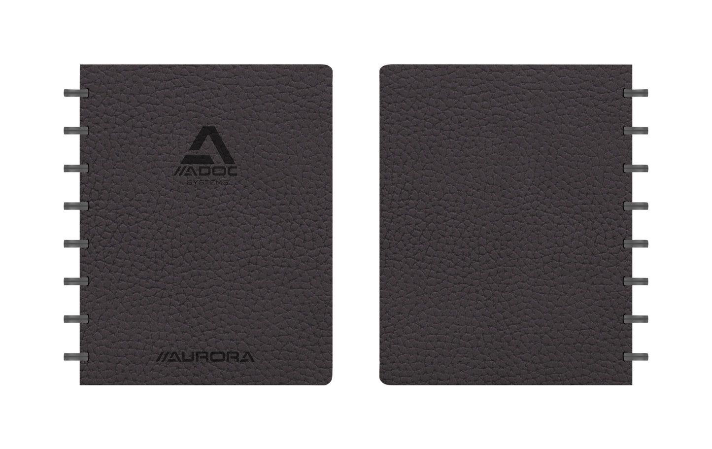 A5 ruit schrift 5x5mm, 144 pagina's, 90 g/m², zwart, Adoc Business