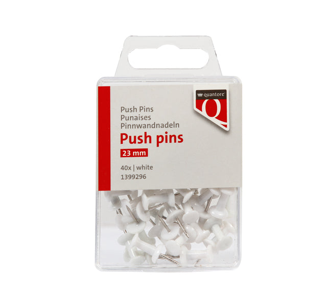 Push Pins Quantore Wit, 40 stuks