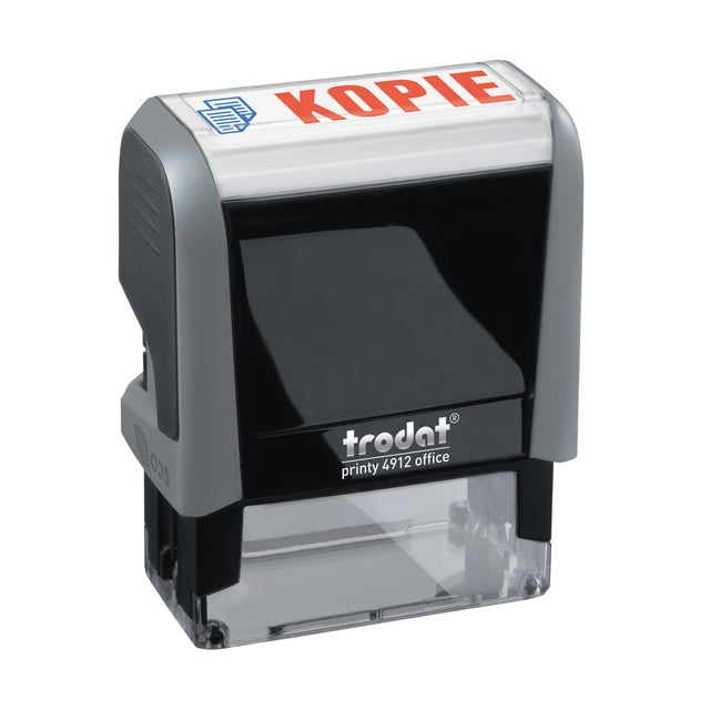 Trodat Printy 4912 Kantoor Tekststempel met 'KOPIE' in blauw-rood