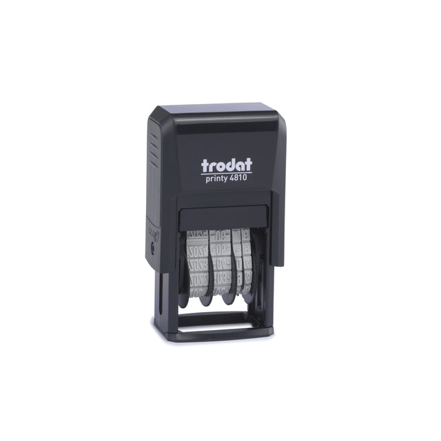 Datumstempel Trodat Printy 4810 ISO met 3,8mm Hoogte en Zwarte Inkt