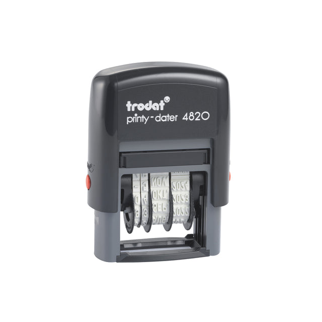 Datumstempel Trodat Printy 4820 met zwarte inkt en 4mm Hoogte