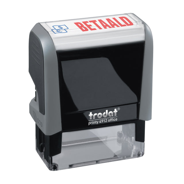 Trodat Printy 4912 Betalingsstempel met blauw-rode inkt