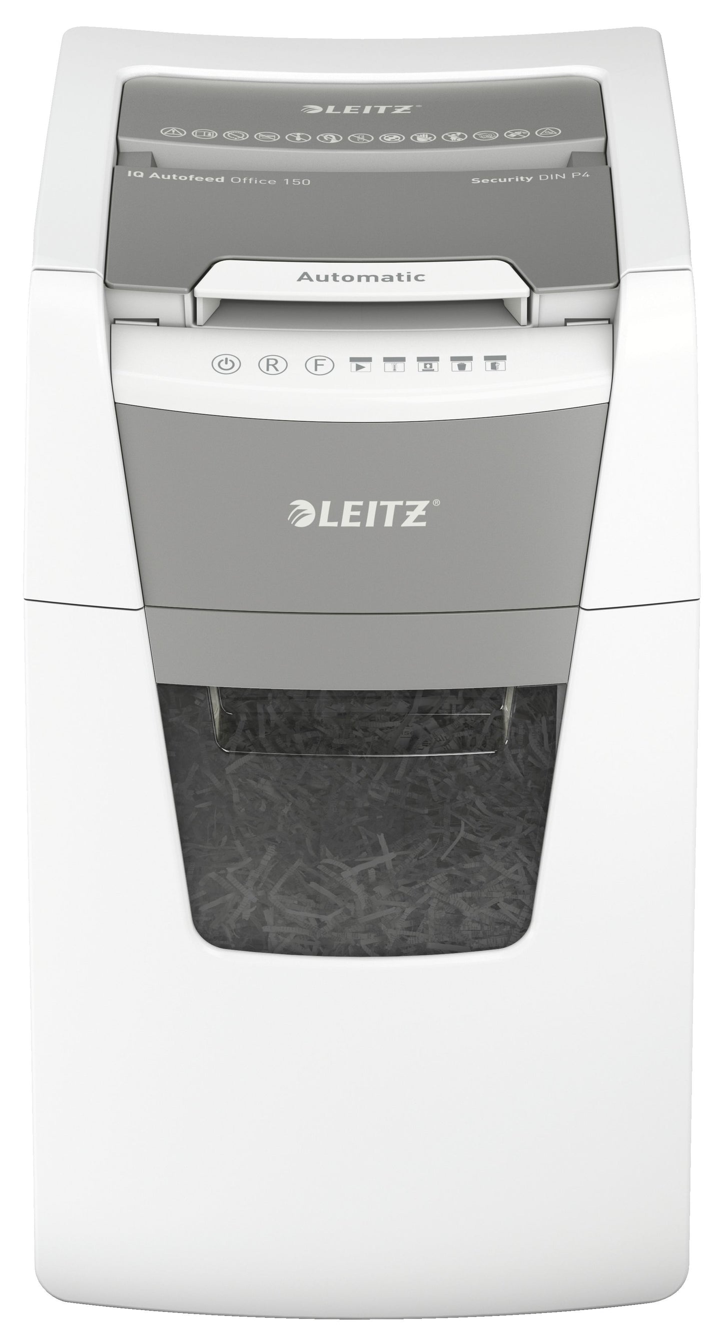 Leitz IQ Auto Office 150 papiervernietiger 4x28mm, automatische invoer