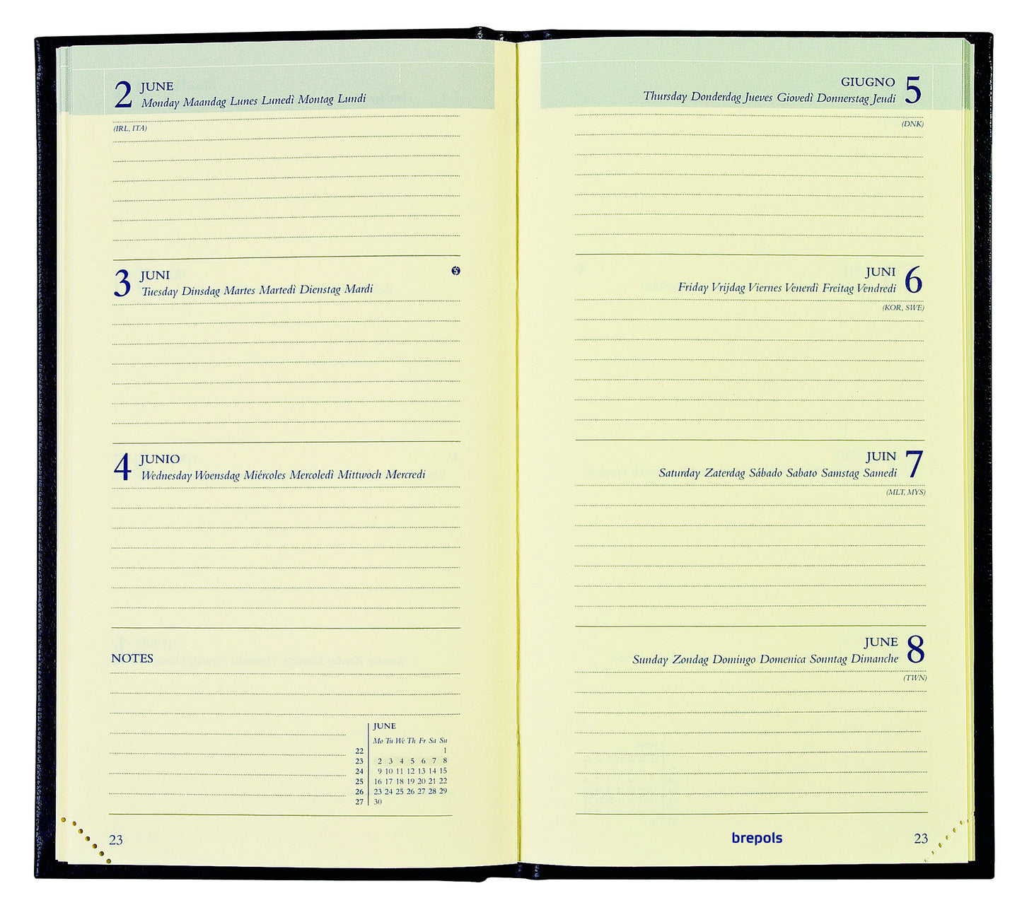 Agenda 2025 Brepols Interplan Colora 7d/2p Assorti - 2