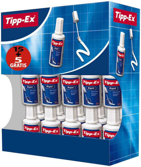 Correctievloeistof Tipp-Ex Rapid Foam 20ml, snel droog en dekkend