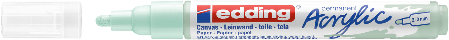 Edding E-5100 Acrylmarker - Zacht Mint, 2-3mm Rondpunt