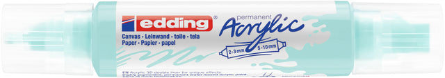 Acrylmarker edding e-5400 3D double liner pastelbl voor creatieve toepassingen