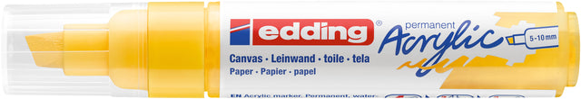 Acrylmarker edding e-5000 Breed Verkeersgeel 5-10mm