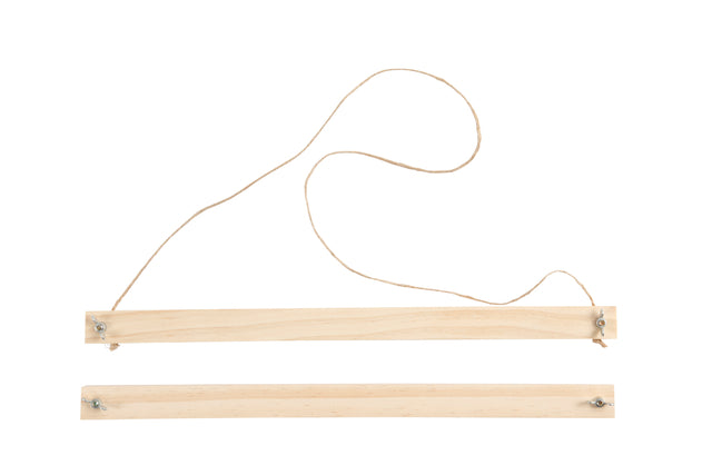 Crea Com Posterhanger set in licht hout, 33,6x2x2,2cm