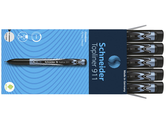 Fineliner Schneider Topliner 911 0.4mm zwart - 4