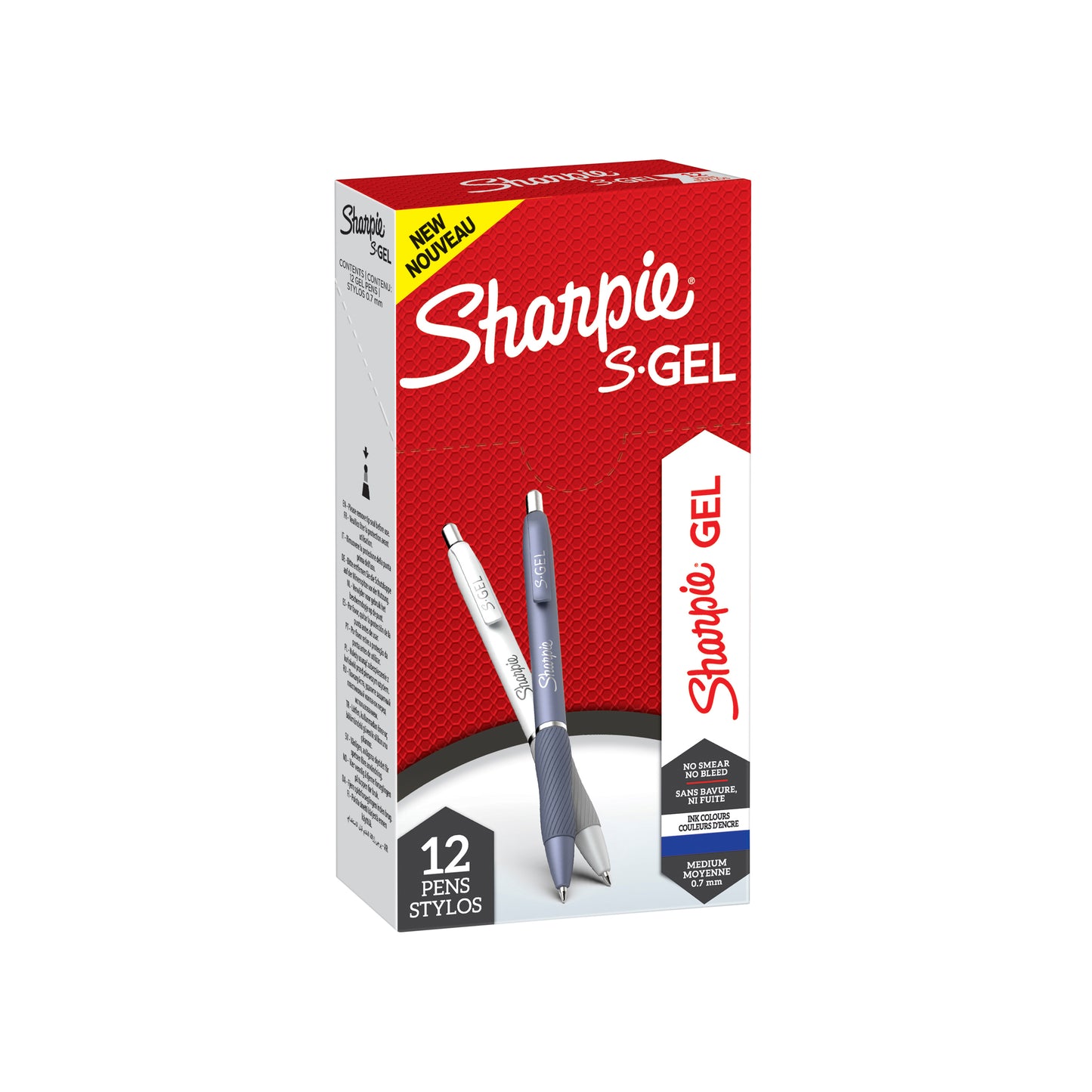 Sharpie S-Gel Fashion M Assorti, gelpen met comfortabele grip