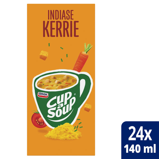 Unox Indiase Kerrie Cup-a-Soup 140ml - Kruidige soep in zak - 2
