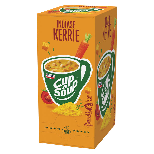 Unox Indiase Kerrie Cup-a-Soup 140ml - Kruidige soep in zak - 4