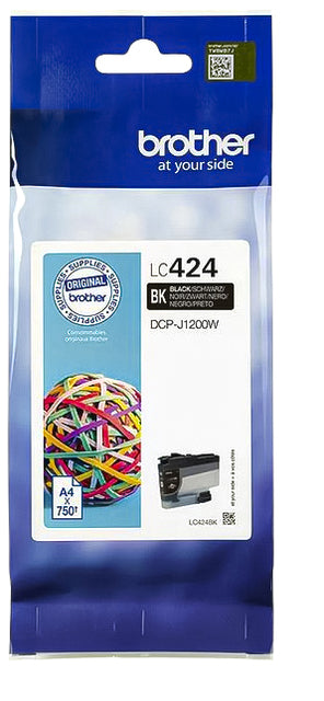 Brother LC-424BK Zwart Inktcartridge voor hoge volumes